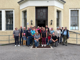 Teilnehmer der Radltour zum Wasserwerk