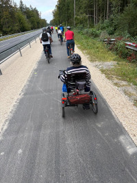 auf dem neuen Radlweg nach Hart
